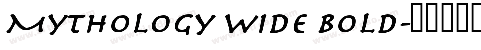 Mythology Wide Bold字体转换